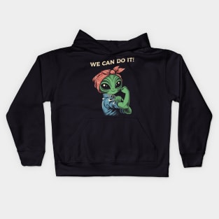 Alien, We Can Do It! Parody Kids Hoodie